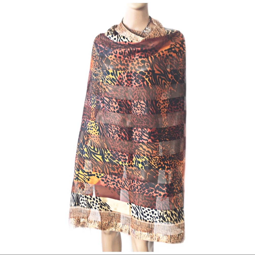 Infinity Large Leopard Scarf - Picture 2 of 7